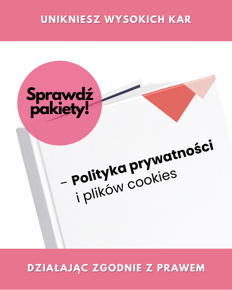 Polityka prywatności oraz plików cookies 2023 (wzór)